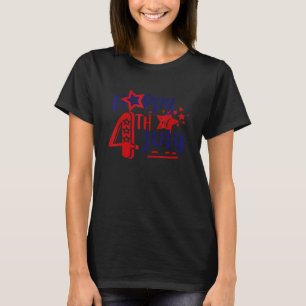 Happy 4th Of July Red White Blue American Flag T-Shirt