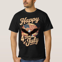 Happy 4th of July Retro Eagle T-Shirt – Vintage