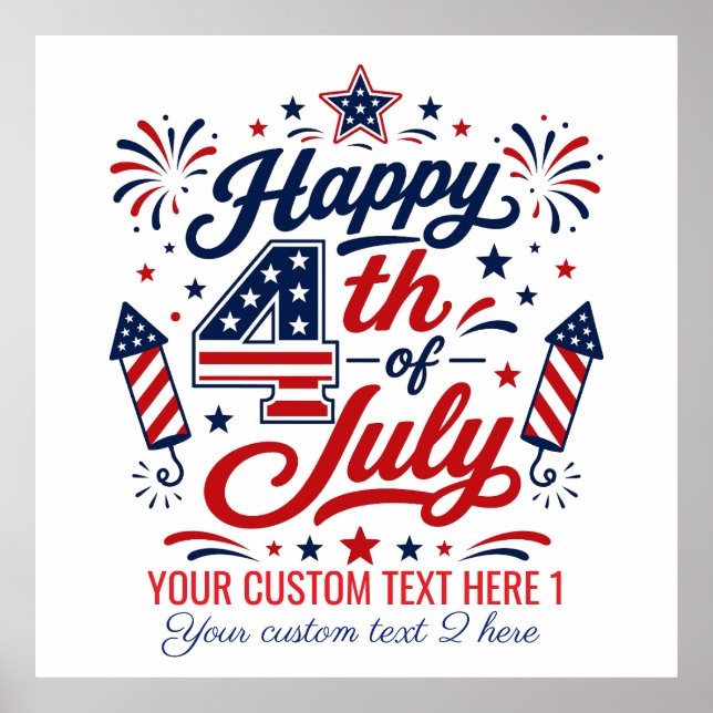 Happy 4th of july Sign (Front)