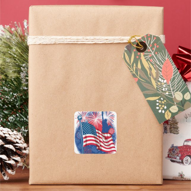 Happy 4th of July Sticker (Holiday)