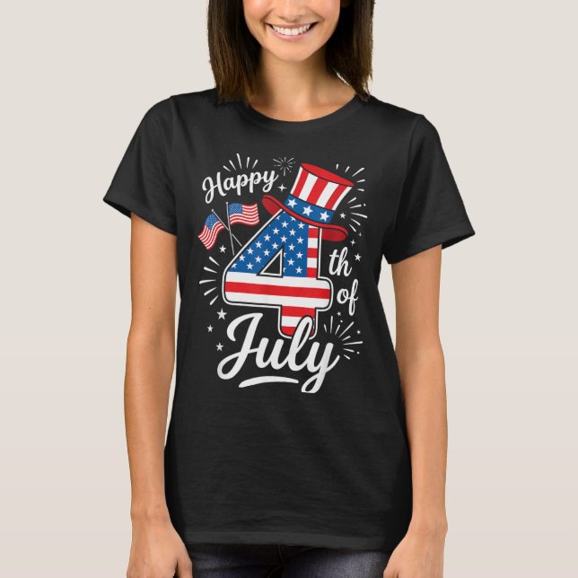 Happy 4th of July T-Shirt (Front)