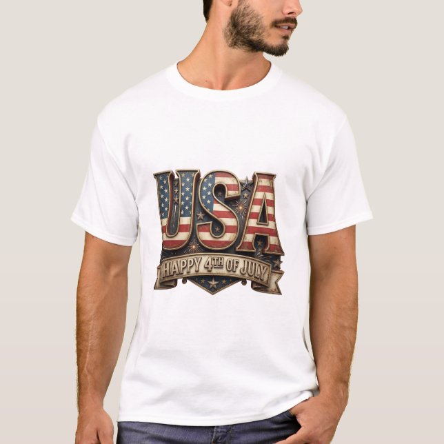 HAPPY 4TH OF JULY T-Shirt (Front)