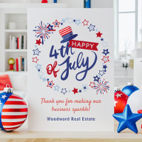 Happy 4th of July | Thank you Business Budget Card