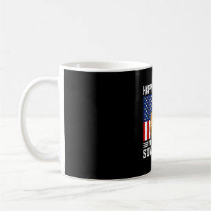 Happy 4th of july to sumbitches funny sheriff usa coffee mug