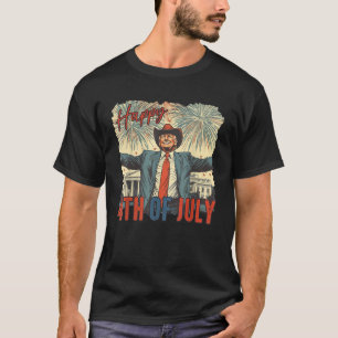 Happy 4th Of July Trump Independence Day  T-Shirt