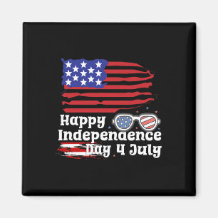 Happy 4th Of July United States Flag Happy Indepen Magnet