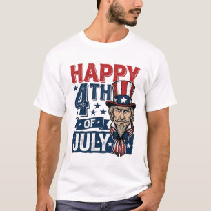 Happy 4th Of July Vintage Patriotic Uncle Shirt_1 T-Shirt