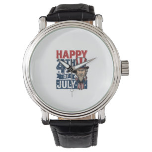 Happy 4th Of July Vintage Patriotic Uncle Shirt_1 Watch