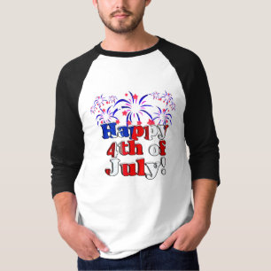 Happy 4th of July with Fireworks T-Shirt