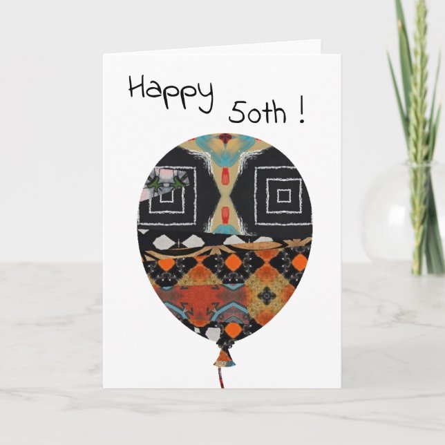 Happy 50 thank you card (Front)