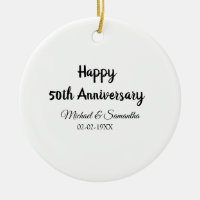 Happy 50th anniversary add couple name date weddin