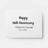 Happy 50th anniversary add couple name date weddin