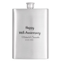 Happy 50th anniversary add couple name date weddin