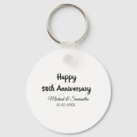 Happy 50th anniversary add couple name date weddin