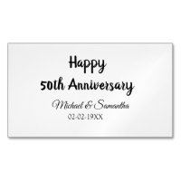 Happy 50th anniversary add couple name date weddin