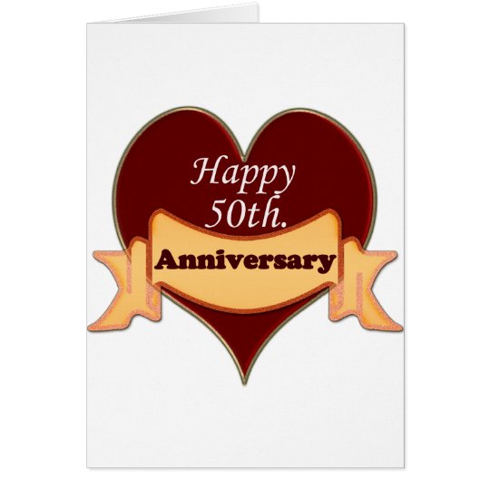 Happy 50th. Anniversary Card