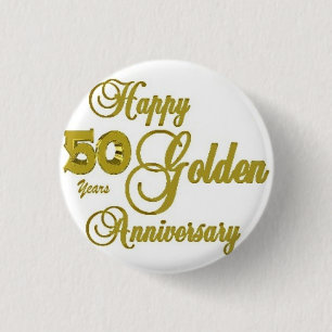 Happy 50th Anniversary Pin