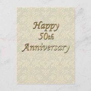 Happy 50th Anniversary Postcard