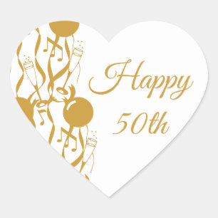 Happy 50th Anniversary Stickers