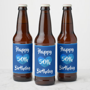 Happy 50th Birthday beer labels by dalDesignNZ