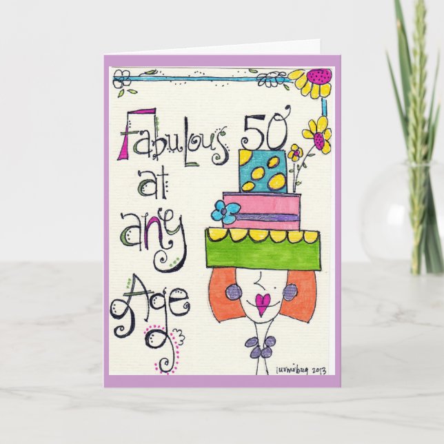 Happy 50th Birthday Card (Front)