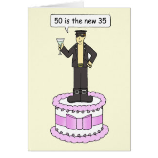 Happy 50th Birthday Cartoon, 50 is the new 35.