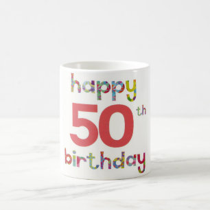 happy 50th birthday coffee mug