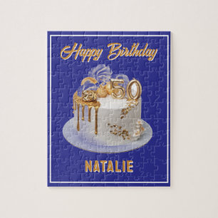Happy 50th birthday custom  jigsaw puzzle