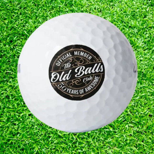 Happy 50th Birthday, Dad  Golf Balls ( Happy Birthday! You’re not 50, you’re 18 with 32 years of experience.)