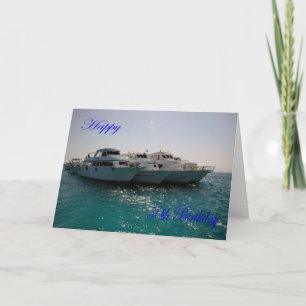 Happy 50th Birthday Dive boats Card