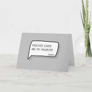 "Happy 50th Birthday" Funny Prostate Exam Joke Card