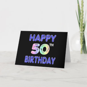 Happy 50th Birthday Gifts and Birthday Apparel Card