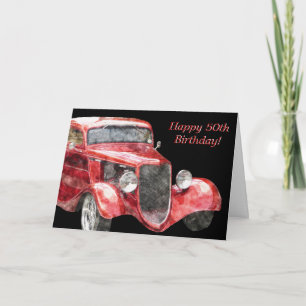 Happy 50th Birthday! Half a Century Classic Car Card
