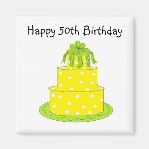 Happy 50th Birthday Magnet