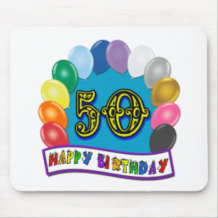 Happy 50th Birthday Merchandise Mouse Pad