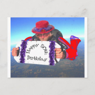 Happy 50th Birthday Postcard