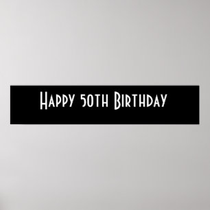 Happy 50th Birthday Poster