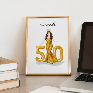 happy 50th birthday poster