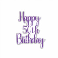 Happy 50th Birthday Purple Fabulous Elegant 2020