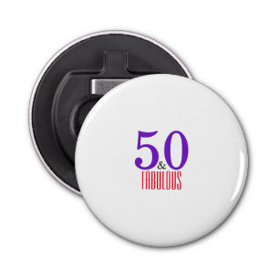 Happy 50th fabulous party bottle opener