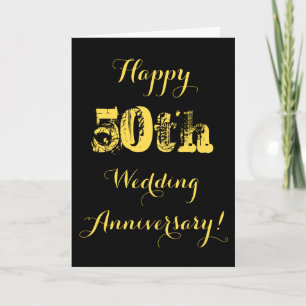 Happy 50th Wedding Anniversary Card