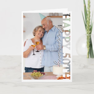 Happy 50th wedding Anniversary Photo Card