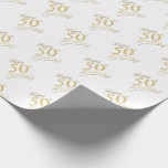 "Happy 50th Wedding !" Wrapping Paper<br><div class="desc">What fun to have this sweetly understated wrapping paper wishing you a "Happy 50th Wedding Anniversary" ! (Please note that the word "happy" is a little blurred for the soft effect.)</div>