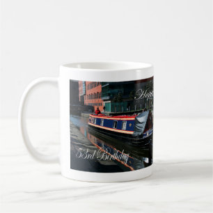 Happy 53rd Birthday canal boat Coffee Mug