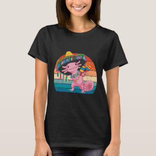 Happy 5 De Mayo Axolotl Sombrero Cinco De Mayo Gir T-Shirt