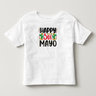 Happy 5 de Mayo Mexican Holiday Women Men Kids Toddler T-Shirt