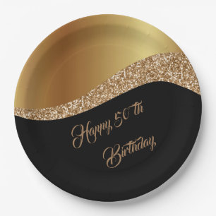 Happy 5Oth Birthday Paper Plate