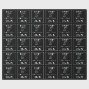 HAPPY 5TH BIRTHDAY; Art Deco Style w/ Custom Name Wrapping Paper