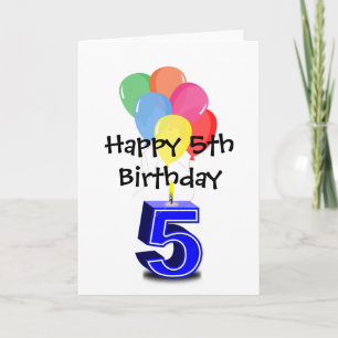 Happy 5th Birthday Card