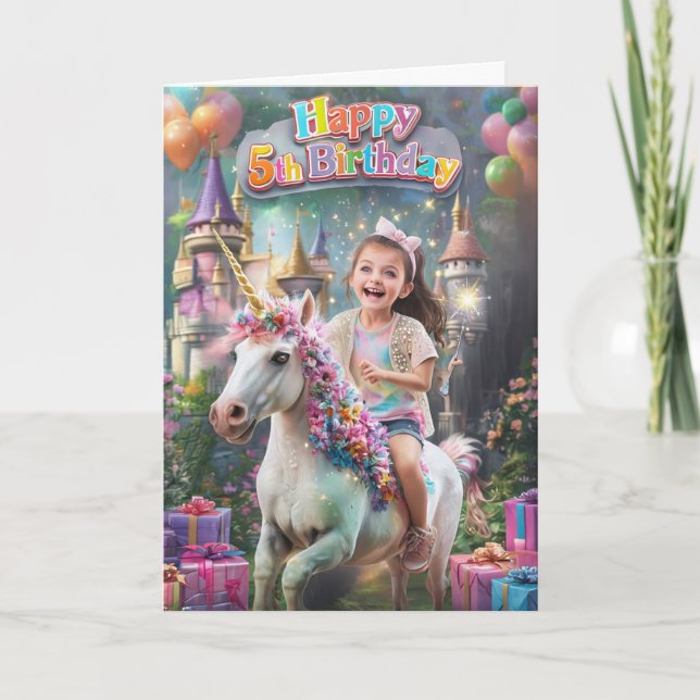 Happy 5th Birthday Card (Front)